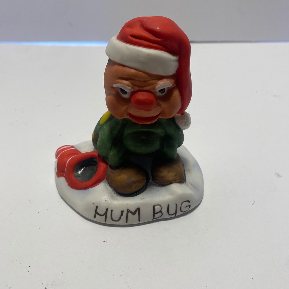 Rare George Good Hum Bug Figurine Excellent Vintage Christmas Ceramic